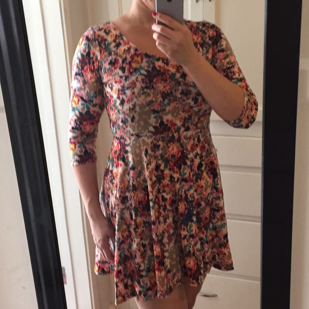Floral baby doll dress